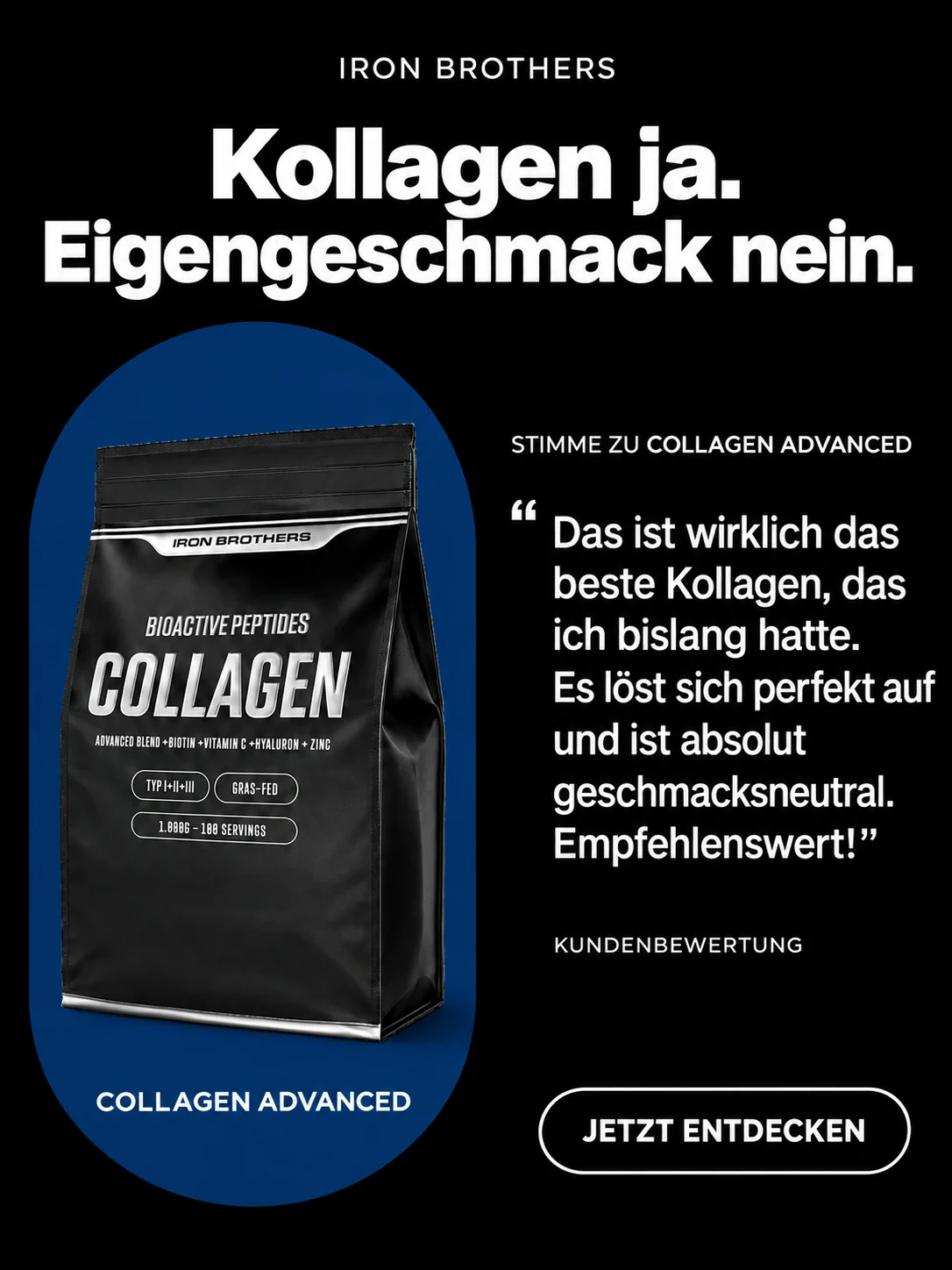 Static-Ad Iron Brothers: Kollagen ja. Eigengeschmack nein.